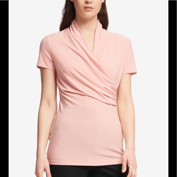 dkny wrap top